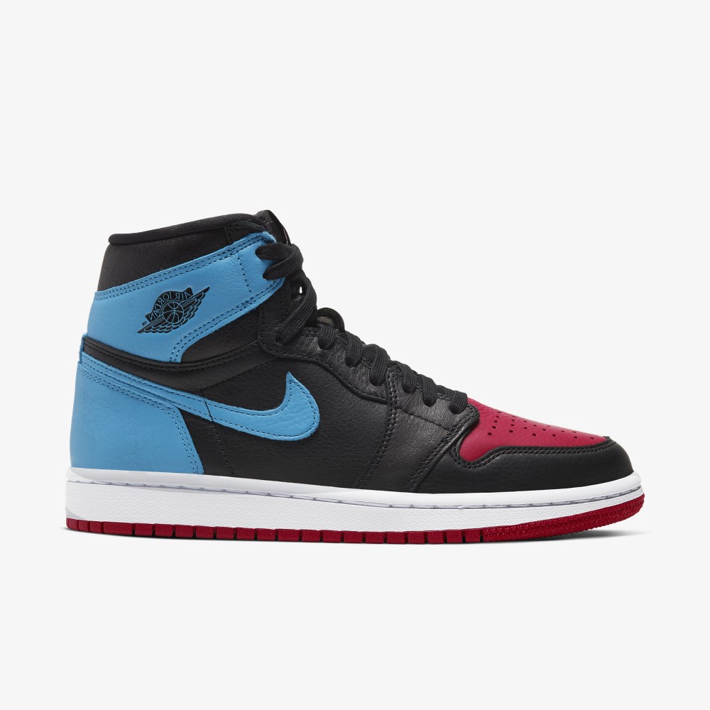 Jordan 1 store rot blau